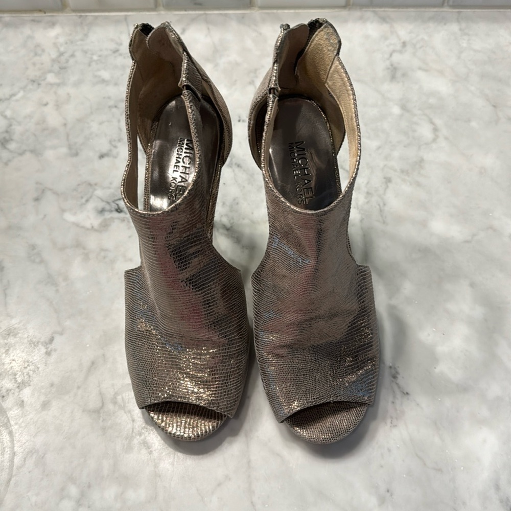 Michael Kors, silver heels
